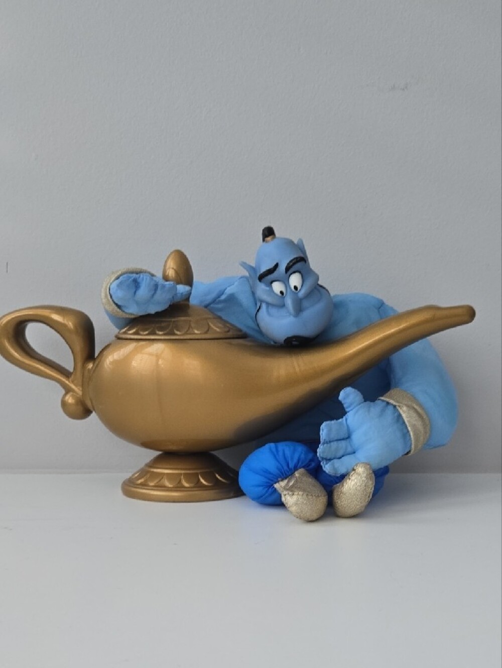 ✨🔮 VINTAGE 1992 Disney Aladdin "Genie of the Lamp" Plush & Toy Set 🔮✨ Mattel